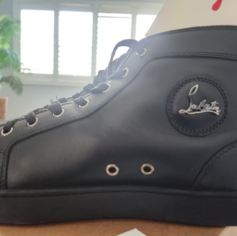 Mens Christian Louboutin Louis Flat Black/Black 44.5 used